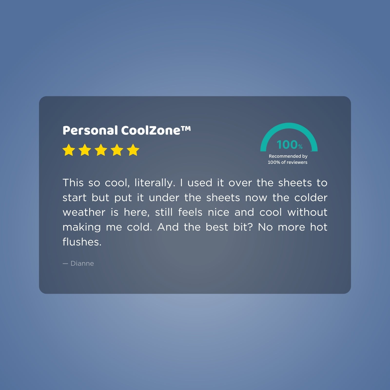 Seriously Comfortable Personal CoolZone™
